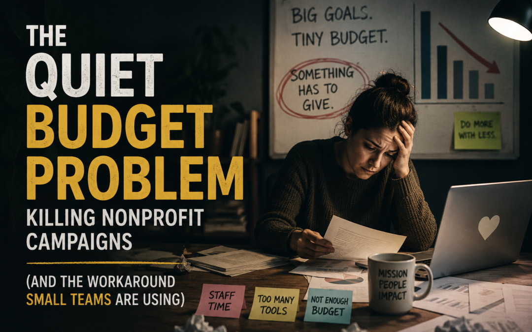 The Quiet Budget Problem Killing Nonprofit Campaigns (And the Workaround Small Teams Are Using)